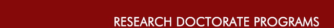 Research Doctorate Programs